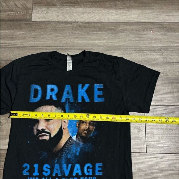Drake 21 Savage It's All A Blur 2023 Tour Black T-Shirt Size M Rap Hip Hop - Picture 4 of 5
